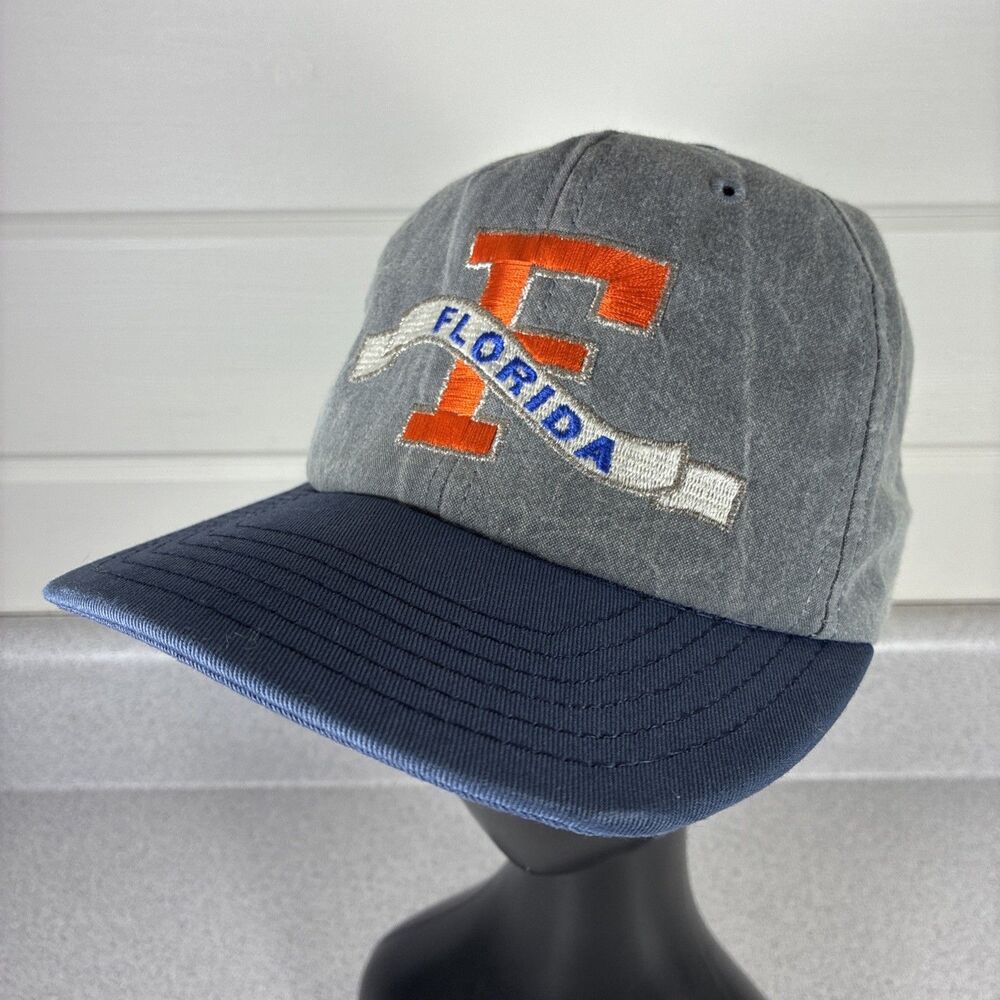 VTG Florida Gators Hat Cap Snapback USA Made Color block Sewn Embroidered 90s